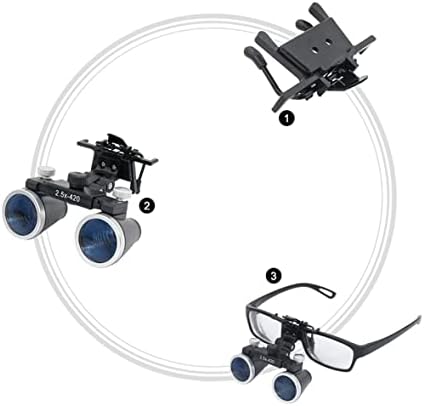 N/A Linente de lupa binocular Lente óptica com clipe