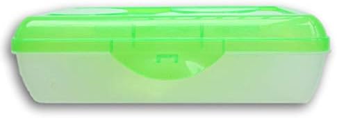 Caixa de lápis verde neon esterilita
