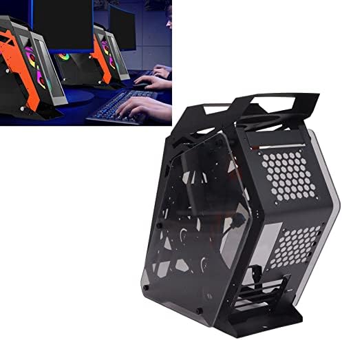 Mini chassi ATX, caixa de jogos de PC de computador ATX, transmissão rápida resistência ao impacto do design transparente desgaste
