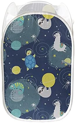 Frestree Galaxy Planet Print Leundry Horty Space Space Sleth/Alpaca/Design de Tartaruga Sea Moda Decorativa para Viagem em Casa Domer
