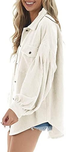 Jaqueta de manga comprida de inverno Lady Lady Open School Vintage Coats confortável Cavalo de lapela de bolso sólido de bolso sólido