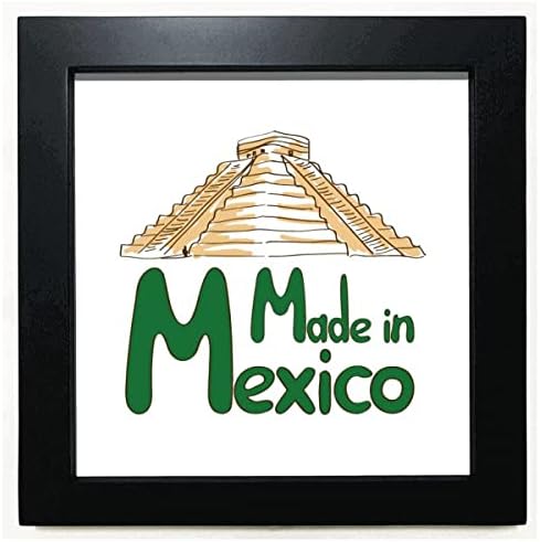 Ruínas da paisagem do México Building Building Mexican Black Square Frame Picture Wall Combattop