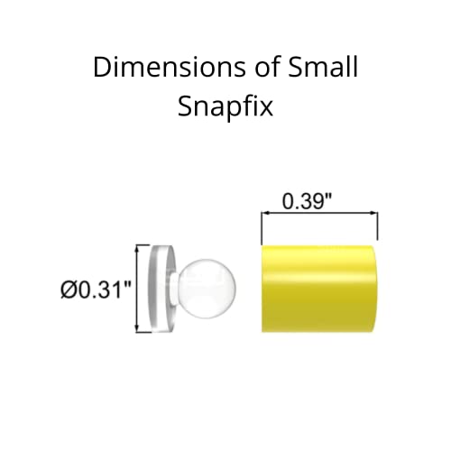 Snapfix | Standos de acrílico oculto para sinais | Montagem de sinalização mais fácil para instalar | 100 pacote