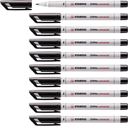 Stabilo Pen OHPEN Universal - Fine permanente - pacote de 10 - vermelho