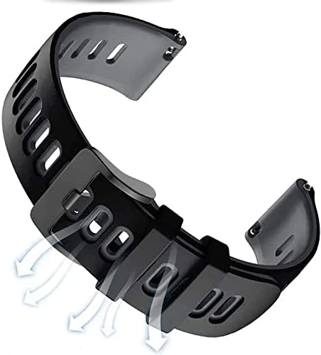 Banda de silicone iPartsonline compatível com Amazfit GTS 4/2 mini/bip 3/gts 3/2e/bip u pro/bip u/venu sq/sq 2 smartwatch Sport