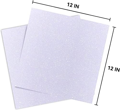Papel de origami 10x10 polegadas grandes, papel de cartolina de glitter branco, cartolina para artesanato diy, projetos de scrapbooking,