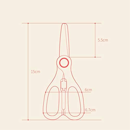 Tesoura de alimento para bebês cerâmica, tesouras de cozinha saudáveis, cortador de comida de segurança para crianças, nunca enferruja, com cobertura