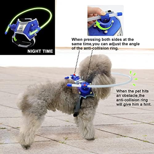 HQSLC Blind Dog Halo, dispositivo de orientação ao chicote cego de cã