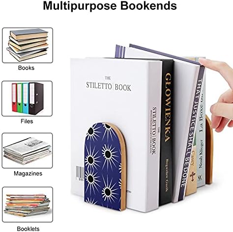 Livro de arte de eclipse solar Enspenda para prateleiras Holdrend Livrons Holder for Heavy Books Divider Modern Decorative 1 par