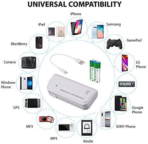 SUCCEST4SPORT Portátil AA Carregador de viagem de bateria trabalha para a ASUS Z500KL e o recarregador de emergência