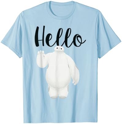 Disney Big Hero 6 Baymax Hello Wave Graphic T-Shirt