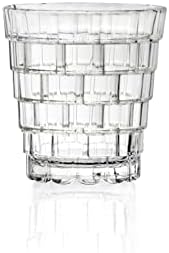 Vidro do copo de barski - Double antiquado - Conjunto de 6 óculos - empilhável - Tumblers de vidro de cristal - para uísque - bourbon - água - bebida - copos de bebida - 10,75 oz. - Feito na Europa