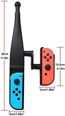 Rod de pesca compatível com Joy Con, Kit de jogo de pesca compatível com Nintendo Switch OLED/ Nintendo Switch Bass Pro Shops -