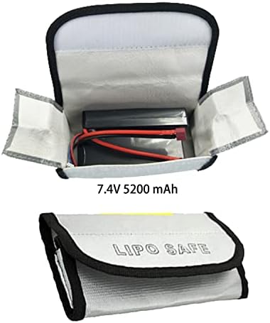 3pcs 185x75x60mm pequeno lipo saco seguro saco de explosão à prova de incêndio para armazenamento e carregamento de bateria RC Lipo e carregamento