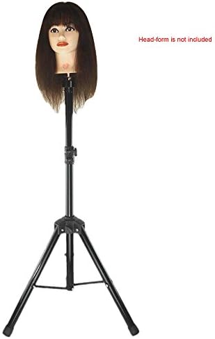 Wig Stand Tripé, e Metal Ajustável Mannequin Head Stand Holder Head Stand para treinamento de cabeleireiro com bolsa de transporte