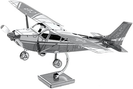 Fascinations Metal Earth Cessna 172 kit de modelo de metal 3D do avião