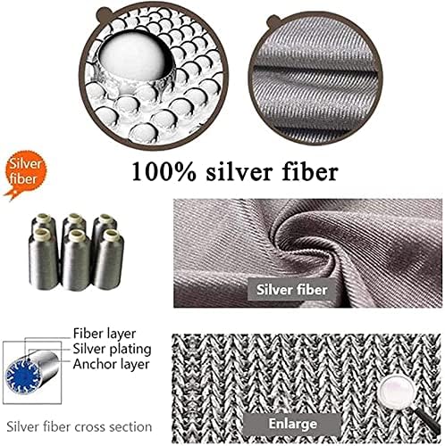Tecido anti -radiação para roupas de fibra de prata Faraday Shielding Pano Emf EMI RF RFID Bloqueio de proteção condutora Material