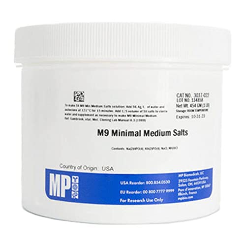 MP Biomedicals 113037012 M9 Sais médios mínimos, formulação de maniatis, 227g