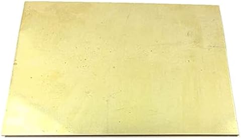 Folha de cobre de Yiwango Folha de lençóis de bronze Placa de papel alumínio H62 Espessura da folha de experimentos DIY 0,3