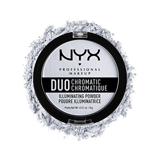 Duo de maquiagem profissional da NYX, Chromatic Illuminating Powder, Twilight Tint