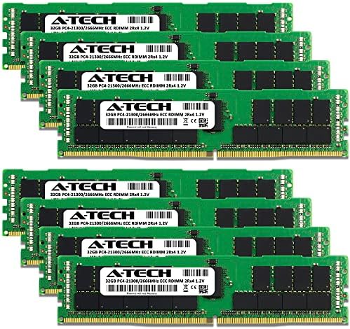 Kit de RAM de 256 GB de Tech para Lenovo ThinkStation P520 DDR4 2666 MHz PC4-21300 ECC Registrado RDIMM 288-PIN 2RX4 Dual Rank