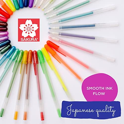 Canetas de gel metálico de gelly gelly roll - canetas para scrapbook, periódicos ou desenho - tinta metálica colorida