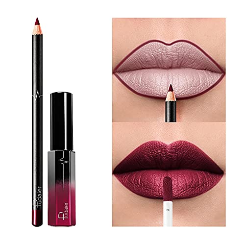 Lipstick Lip Lip Lipstick Sexy Hidratante Longa Matte para Senhoras Maquiagem de Beleza