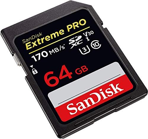 Sandisk Extreme Pro 64GB SD Card para câmera Funciona com Nikon Z7 II, Z6 II - SDXC UHS -I Bundle com tudo, exceto Stromboli