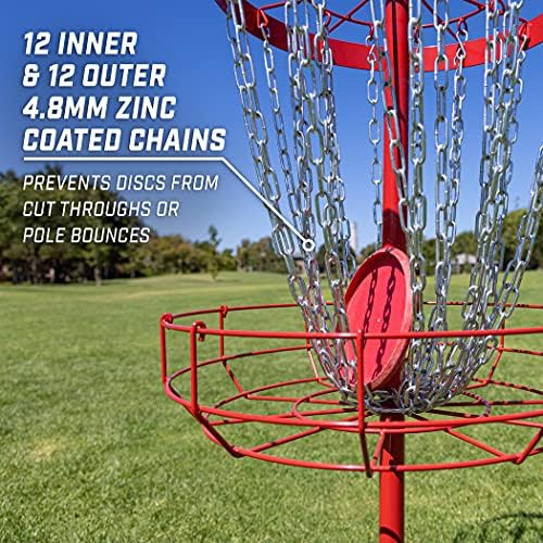 Gosports Regulamento Disc Golf Basket - 24 Chain Portable Disc Golf Target