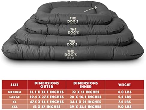 Tampa de substituição apenas para a cama do cachorro, tecido Oxford de qualidade lavável, grande 37,5 ”x 27,5”