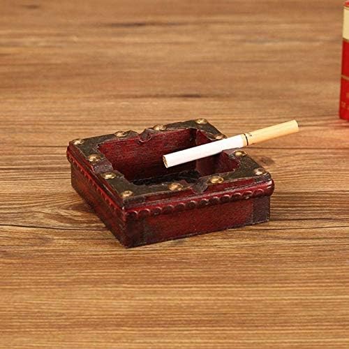 Mxiaoxia cinzeiro de madeira feita à mão fumando tabaco de charuto cinzeiro de cinzas de cinzas de cinzas de cigarro conveniente