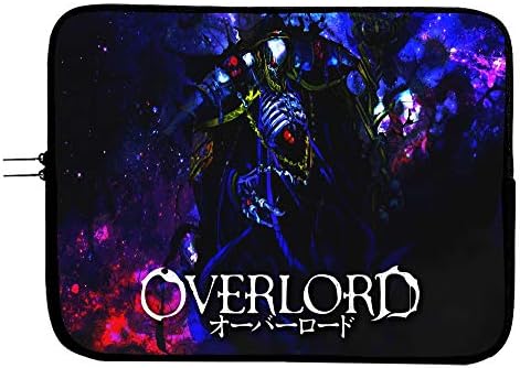 Brand4 Overlord Anime Laptop Saco de manga com superfície de mousepad - se encaixa na luva de laptop de 15 polegadas