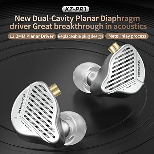 KZ PR1 Novo 13.2 Motorista do Driver de Diafragma Planar, IEMs de Cavidade Dual