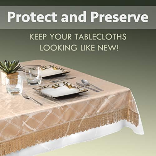 Toleta de mesa de plástico transparente da Elaine Karen Protetor de mesa à prova d'água Cristal Claro Plástico Tampa para