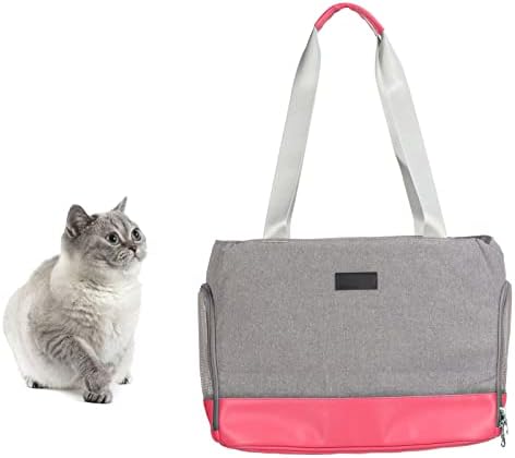 Vingvo Pet Transport Bag, abrindo o zíper da bolsa de ombro universal fácil de limpar para coelhos