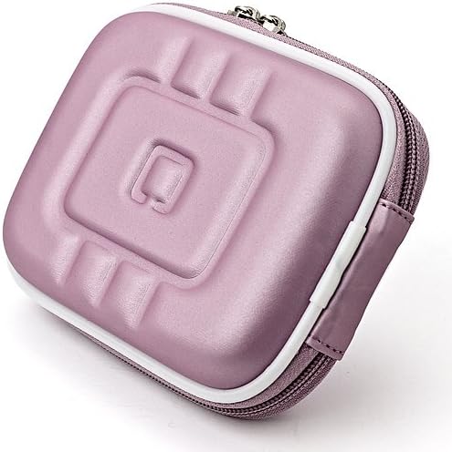 Purple Eva Durável Slim Protetive Storage Cube Cube de transportar com bolso de malha interna e clipe de carabiner para Casio