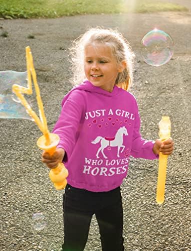Apenas uma garota que adora cavalos capuz de cavalo amante presente garotas moleitas infantis