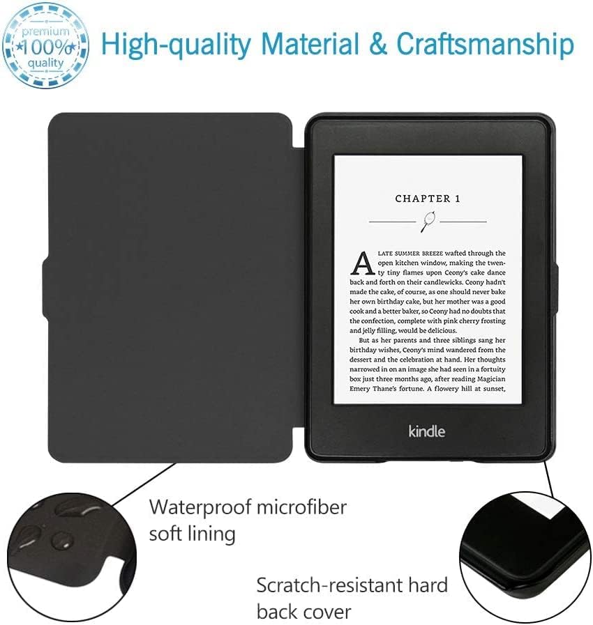 Para 6 Kindle Paperwhite 5/6º/7º Caso liberado, com acordar/sono automático