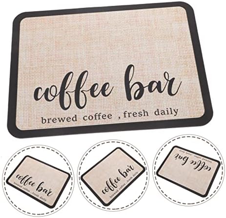 Ultechnovo 4pcs Coffee Bar Mat Pads