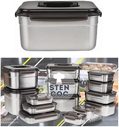 Stencoc aço inoxidável BPA livre retangular à prova de vazamento Kimchi/picles/armazenamento de alimentos Salvador One
