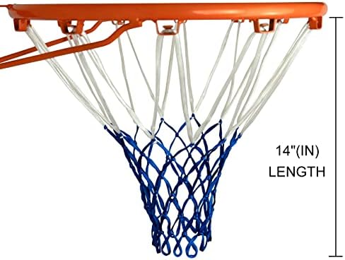 Rede de basquete de Sanung, substituição da rede de basquete de poliéster resistente ao desgaste para uso doméstico, cabos