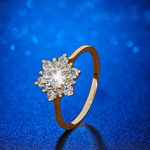 2023 Novo anel de casamento da princesa feminina Princesa Diamante Casado Casado Promise o Anel de Noivado Ring Jóias do Ring