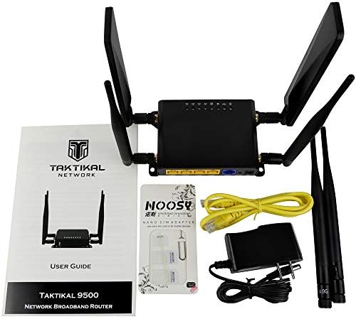 Taktikal 4G LTE CAT4 Desbloqueado OpenWrt SIM Card Router - Plugue e reproduza a conexão na AT&T, T -Mobile e da Verizon Bands