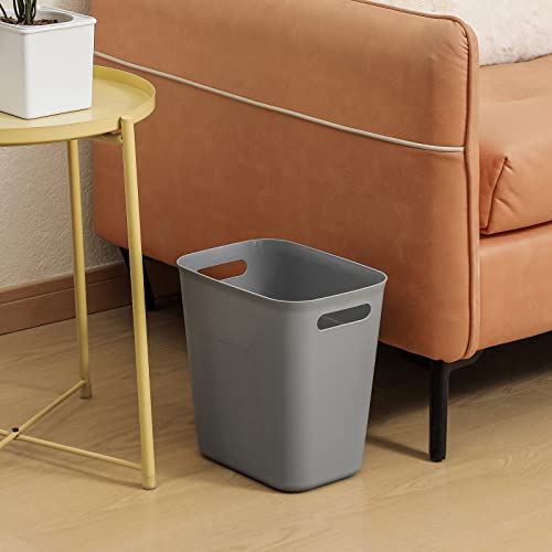Uujoly Lixo pequeno do banheiro pode cesta de resíduos de 1,5 galão de lixo de lata de contêineres de lixeiras para banheiros,