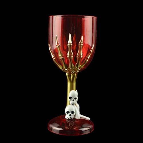 Bestoyard Halloween Decor 2 peças Gotes góticos vinhos góticos goblete de vinho bebendo caneca de horror de horror