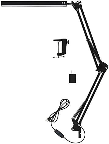 Lâmpada de mesa do braço de balanço com led de Acurit - Lâmpada de mesa durável flexível para escritórios, mesas, espaço de trabalho,