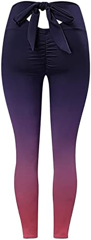 Gradiente Tie-Dye Yoga Treino Leggings Para mulheres Altas pernas da cintura