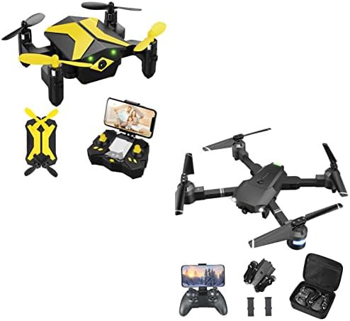 Drones com câmera para adultos - drones FPV de 1080p com caixa de transporte e drone com drones de câmera para crianças iniciantes,