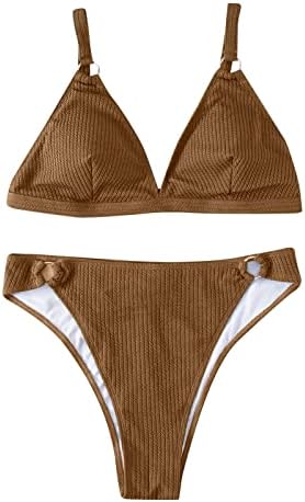 Womens Beach Big Bikini Sexy Conjunto de Biquíni Plus Size Solid Two Piece Swimsuit Suits Bathing For Boys 1618