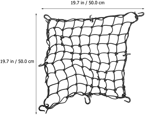 Acessórios para automóveis 1 Conjunto de Black Latex Thread Bagagem líquido de combustível Mesh de malha de carga Rede de acessórios